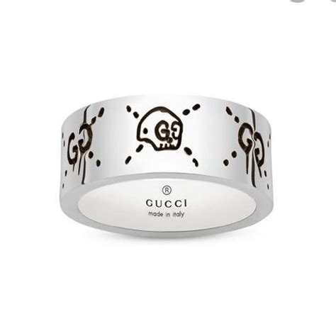 gucci ghost skull ring